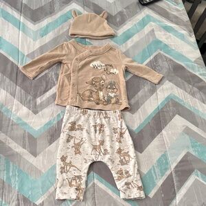 Disney Beige and Cream Bambi Matching Set - 3pc